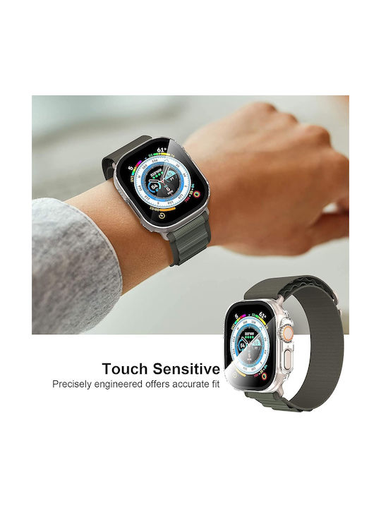 Techsuit Defense360 Pro Πλαστική Θήκη με Τζαμάκι σε Διάφανο χρώμα για Apple Watch Ultra, Apple Watch Ultra 2