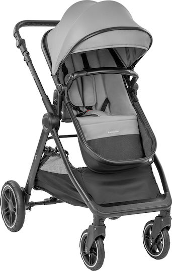 Kikka Boo Ava Verstellbar 3 in 1 Baby Kinderwagen Geeignet für Neugeborene Gray 10.2kg