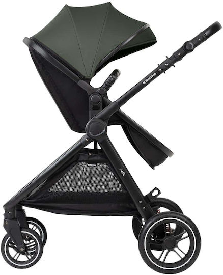 Kikka Boo Ava Verstellbar 3 in 1 Baby Kinderwagen Geeignet für Neugeborene Army Green 10.2kg