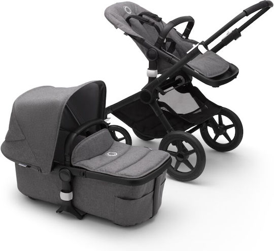Bugaboo Kinderwagen Fox 2 Verstellbar 2 in 1 Baby Kinderwagen Geeignet für Neugeborene Gray