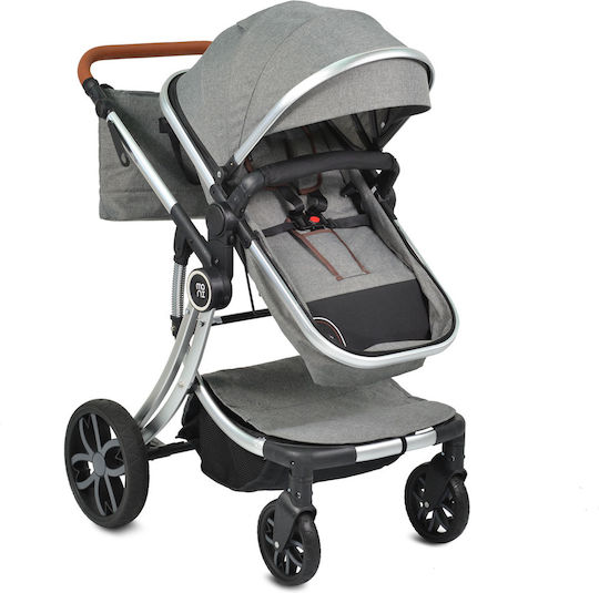 Cangaroo Polly Verstellbar 2 in 1 Baby Kinderwagen Geeignet für Neugeborene Gray