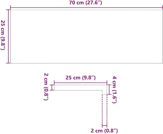 Стълбищни постелки 8 броя тъмнокафяви 70x25x2 см дъбово дърво кафяво 70 x 25 x 2 см