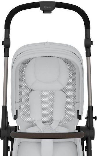 Cybex Gold Melio Ρυθμιζόμενο Καρότσι Μωρού Kατάλληλο για Nεογέννητο Fog Grey 6.1kg
