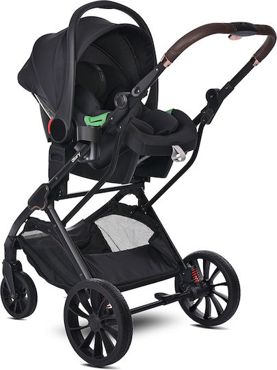 Lorelli Boston Reglabil 3 în 1 Cărucior pentru copii Potrivit pentru Nou-născut Flori tropicale 14kg