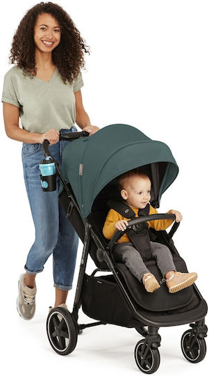 Kinderkraft Route Cărucior pentru Bebeluși Potrivit pentru Nou-născut Verde smarald 10.8kg