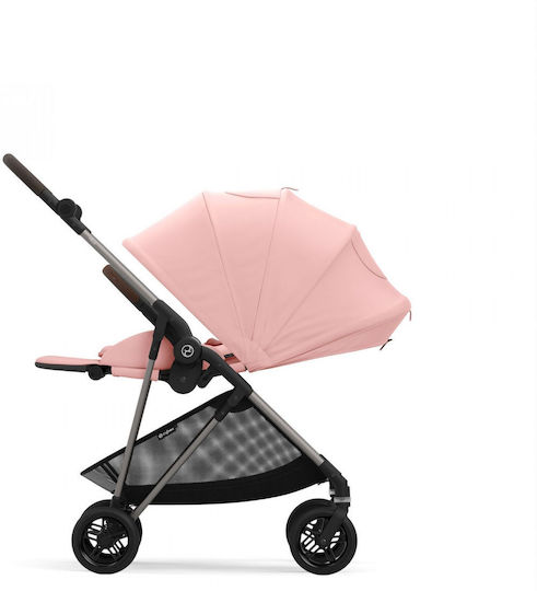 Cybex Gold Melio Ρυθμιζόμενο Καρότσι Μωρού Kατάλληλο για Nεογέννητο Candy Pink 6.1kg