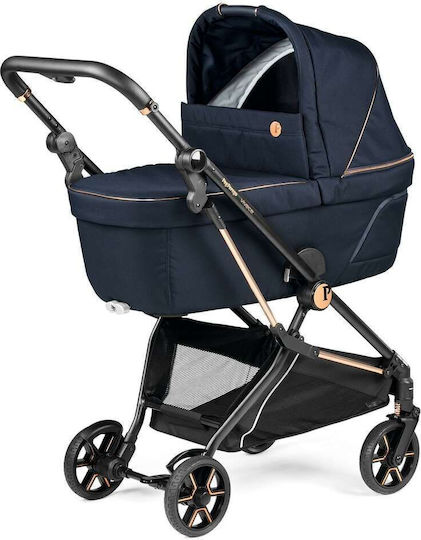 Peg Perego Vivace SLK Modular Adjustable 3 in 1 Baby Stroller Suitable for Newborn Blue Shine 9.4kg