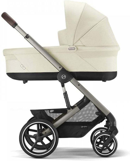 Cybex Balios S Lux Ρυθμιζόμενο Καρότσι Μωρού Kατάλληλο για Nεογέννητο Seashell Beige 11.7kg
