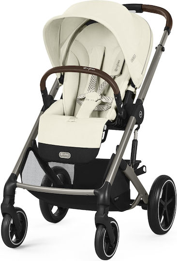 Cybex Balios S Lux Ρυθμιζόμενο Καρότσι Μωρού Kατάλληλο για Nεογέννητο Seashell Beige 11.7kg