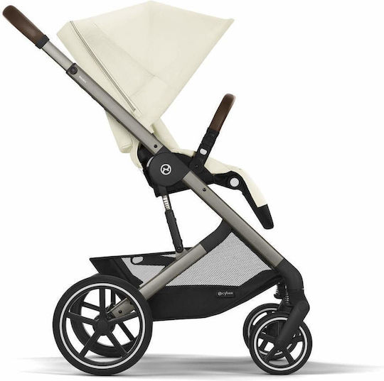Cybex Balios S Lux Ρυθμιζόμενο Καρότσι Μωρού Kατάλληλο για Nεογέννητο Seashell Beige 11.7kg