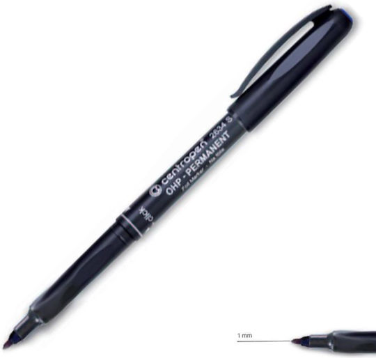 Centropen Permanent Marker 1mm Black