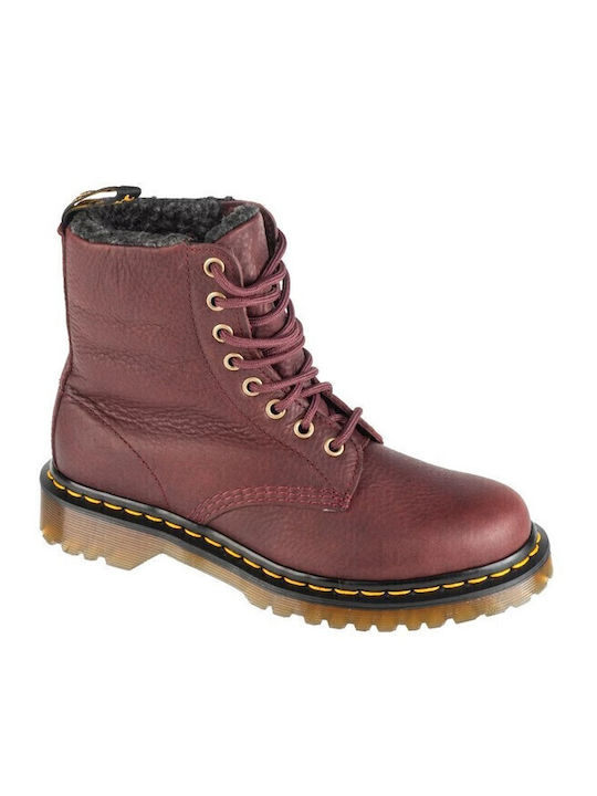 1460 Leder Burgundisch Stiefel