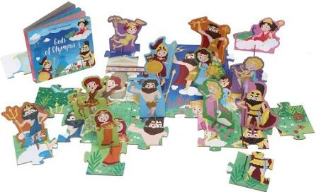 Gods Of Olympus Book And 40 Pcs Puzzle With Standing Pieces