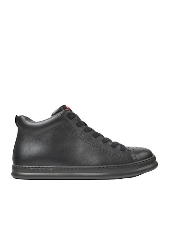 Runner Four Leather Black Men's Boots Anatomical