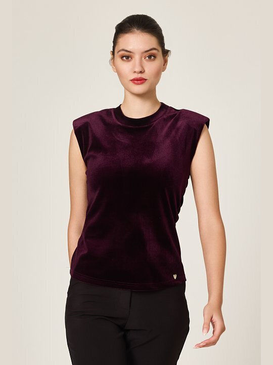 Velvet Top Burgundy