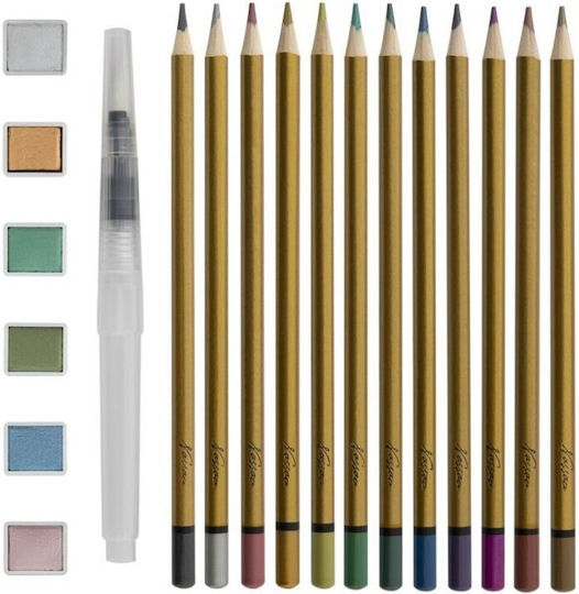 Nassau Fine Art Set de creioane colorate Acuarelă în cutie 19buc Pachet de 1 ambalaje