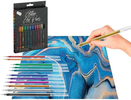 Nassau Fine Art Glitter Zeichenmarker Set 12Stück