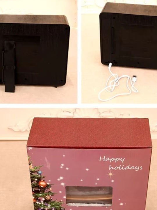 Weihnachtliche Schneekugel Beleuchtet 20.5x8.8x25cm 1Stück