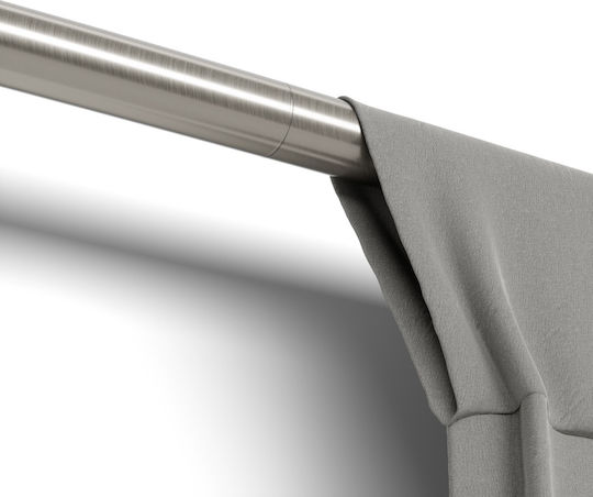 Umbra Extendable Metallic Curtain Pole Zen Single Φ2.5mm 81-162cm Nickel Matte