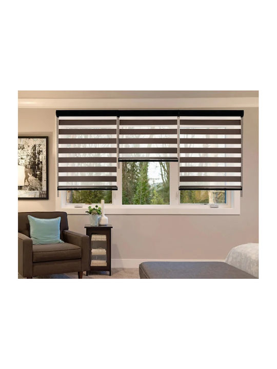 Tpster Roller Blinds Partial Blackout Brown W80xH180cm 36958