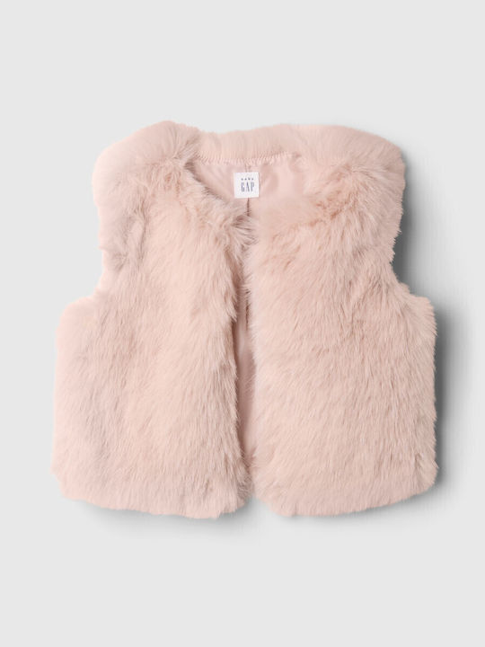 Παιδικό Γιλέκo Γούνινο dull rose pink