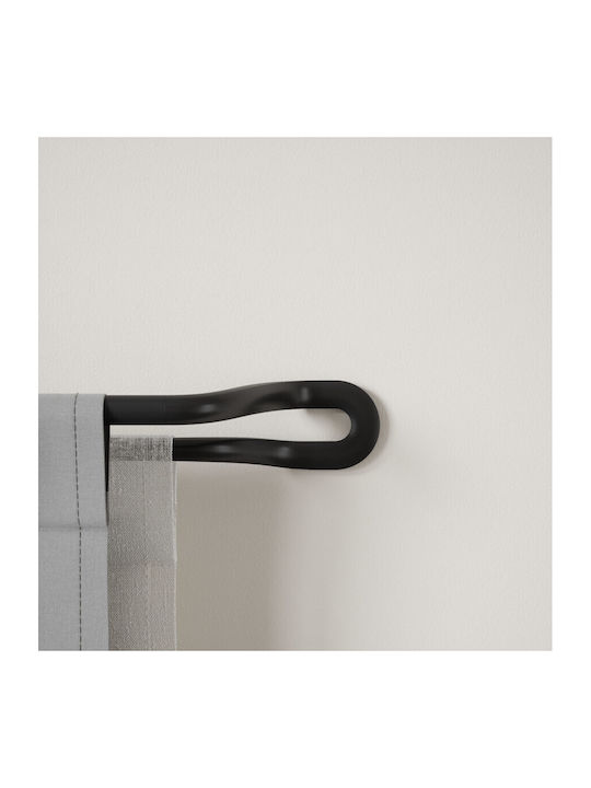 Umbra Extendable Metallic Curtain Pole Midnight Double with Rod Φ19mm 107-305cm Black