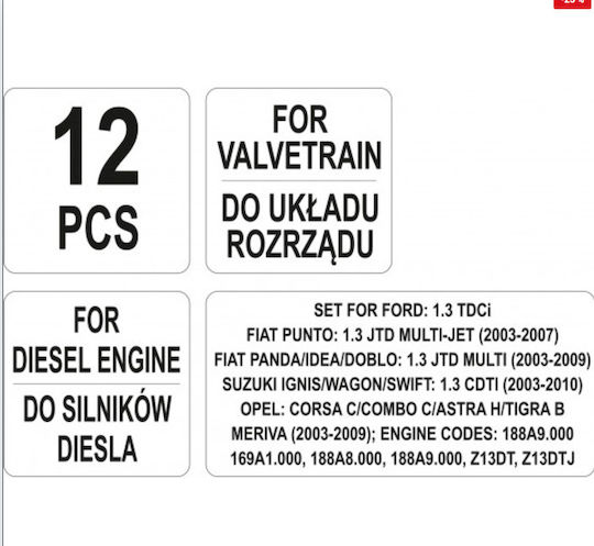 Yato Yt-06003 Professional Set Diesel Engine Timing System Opel Suzuki Fiat