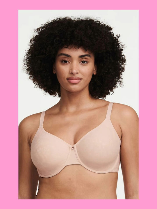 Chantelle Chic Minimizer Minimizer Bra without Padding Underwire Beige