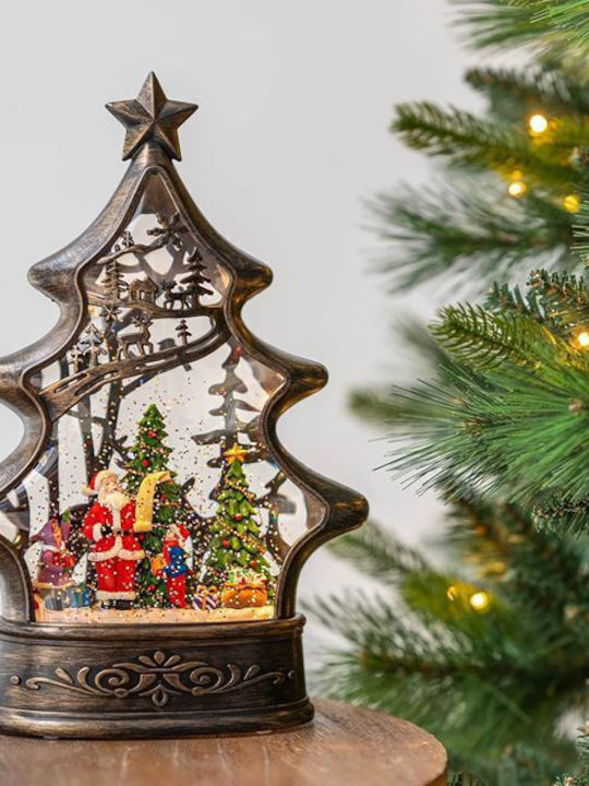 cu lumină LED Decorațiune de Crăciun Braduleț 30cm. Electrică De masă