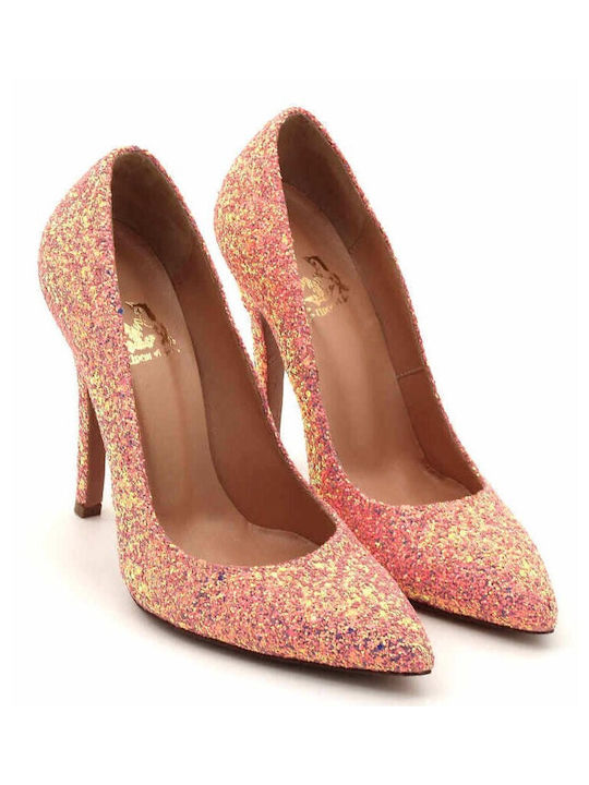 Classic Fairy Salmon Glitter Pumps