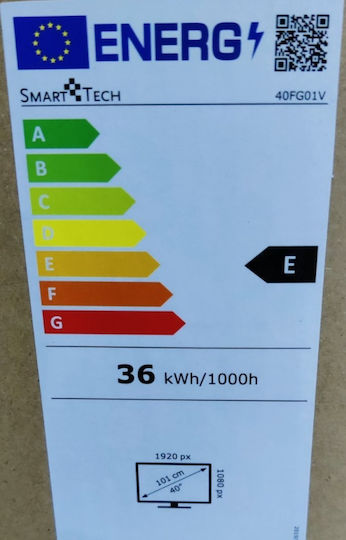 Smart Tech Smart Τηλεόραση 40" Full HD LED 40FG01V (2024)