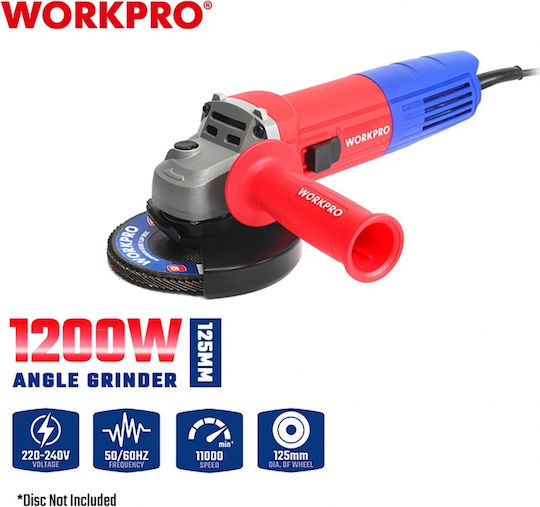 WorkPro Τροχός 115mm Ρεύματος 1200W