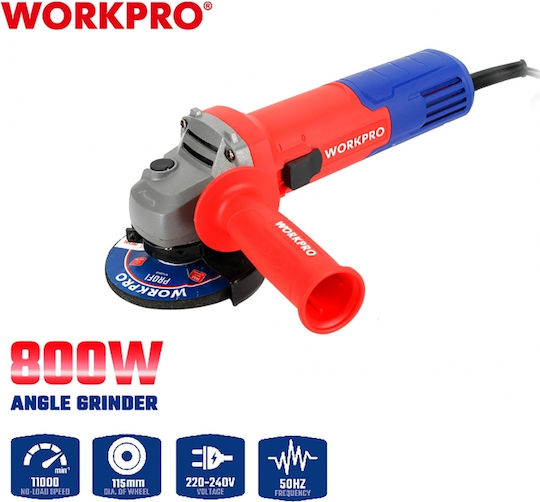 WorkPro Τροχός 115mm Ρεύματος 800W