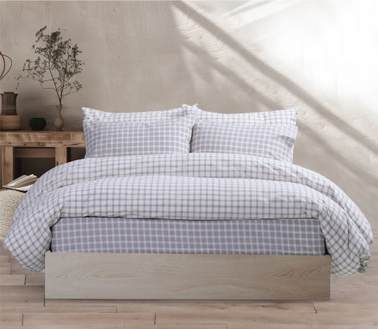 Nef-Nef Homeware Сет Чаршафи 240x260см. Extend Сив 4бр