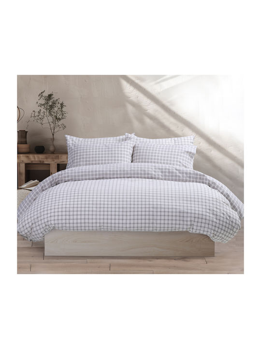 Nef-Nef Homeware Extend Σετ Σεντόνια Υπέρδιπλα 240x260εκ. Grey (4τμχ)