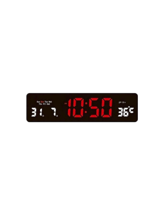 Tabletop Digital Clock with Alarm Red 418707_r