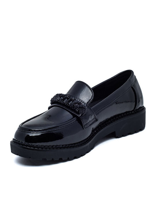 Damen Mokassins in Schwarz Farbe