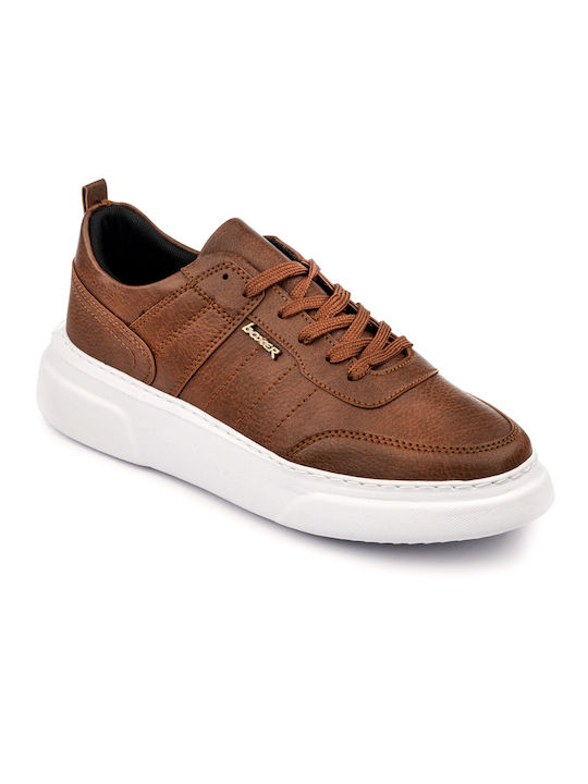 Boxer Men's Leather Casual Shoes Brown