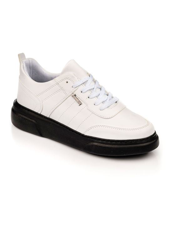 Boxer Men's Leather Casual Shoes White