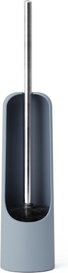 Umbra Plastic Toilet Brush and Basket Set Blue