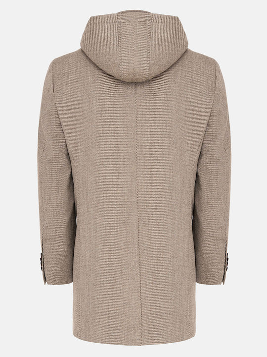 Herren Mantel Brown