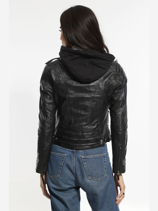 Newton Leather Leather Jacket Leather BLACK