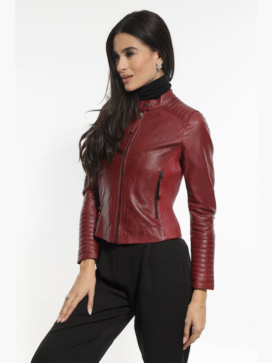 Newton Leather Leather Jacket Leather burgundy