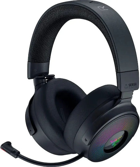 Razer Kraken V4 Pro & Sound Card Fără fir Peste ureche Gaming Headset cu conexiune 3,5mm / Bluetooth / USB Negru