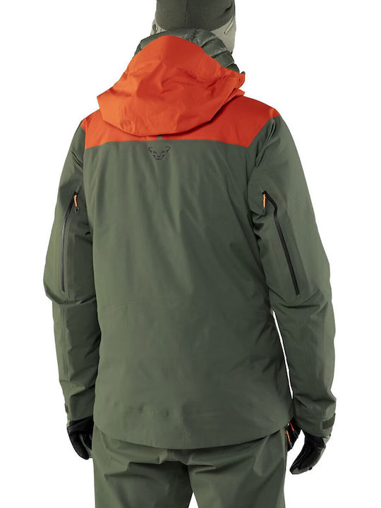 Winter Jacket Hardshell Waterproof and Windproof Green