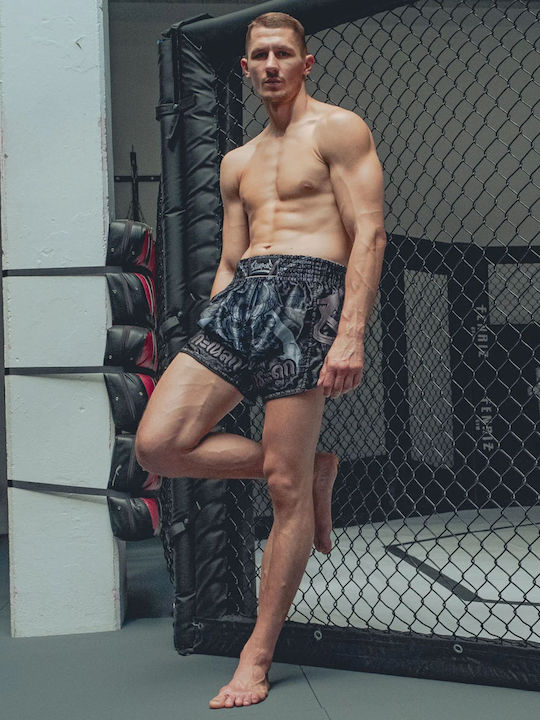 8 Weapons Ανδρικό Σορτσάκι Kick/Thai Boxing Μαύρο