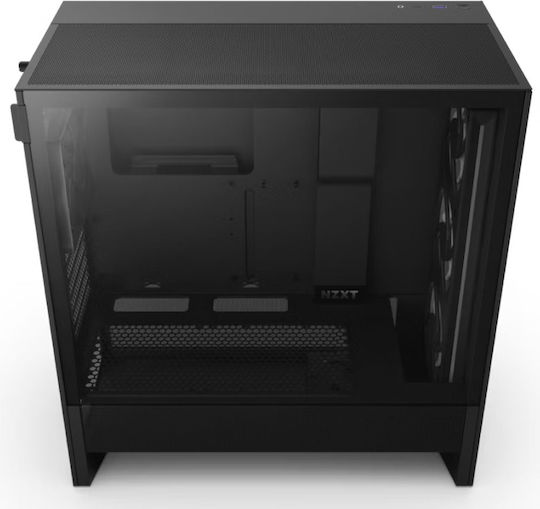 NZXT H5 (2024) Flow Gaming Midi Tower Κουτί Υπολογιστή με Πλαϊνό Παράθυρο και RGB Φωτισμό Μαύρο