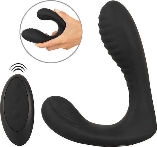 You2Toys Prostate Vibrator Anal Plug with Wireless Function and Vibration Medium Black 2cm