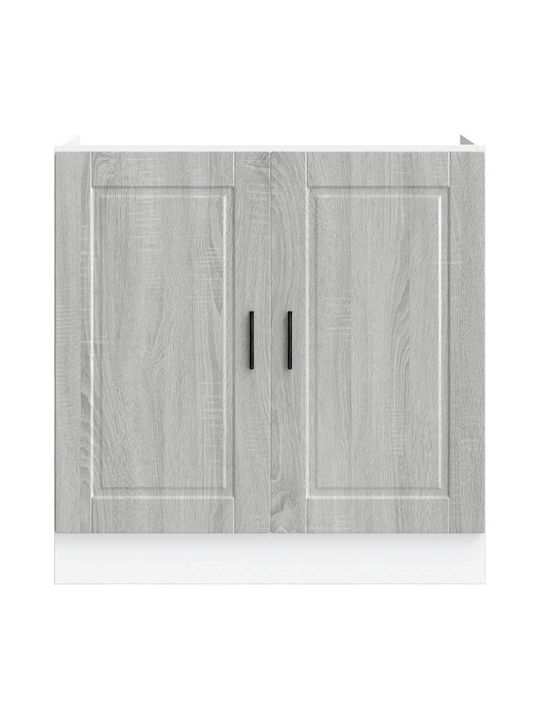 Spülbeckenschrank Sonoma Grey 80x46x81.5Stück