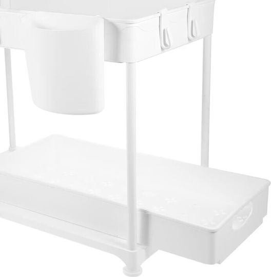 TimelessTools Ραφιέρα Ντουλαπιού Πλαστική 33x40x23εκ. 2τμχ Λευκή